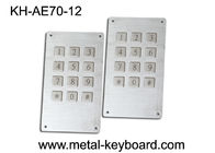 Teclado industrial del quiosco del acero inoxidable con el conector pin 12 llaves/7