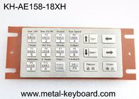 18 telclado numérico de acero inoxidable del telclado numérico 5VDC del metal de la solución del soporte del panel de las llaves